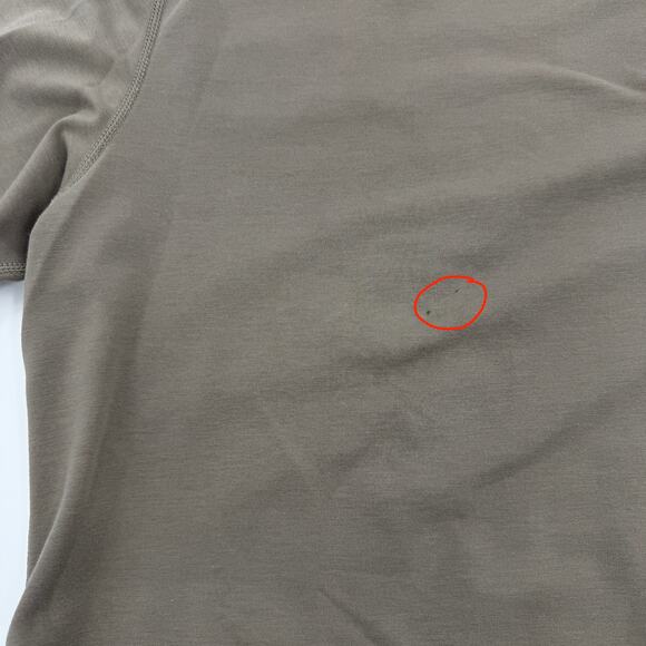 BYLT Drop Cut Long Sleeve Crew Neck Mens Size XXL Taupe Soft Stretch Jersey Knit - Picture 7 of 7